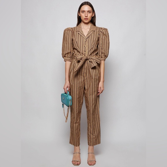 LHD Pants - LHD Casitas Puff Sleeve Designer Jumpsuit